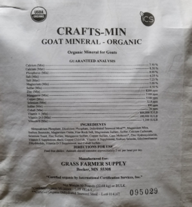 Crafts-Min Goat Mineral - Organic